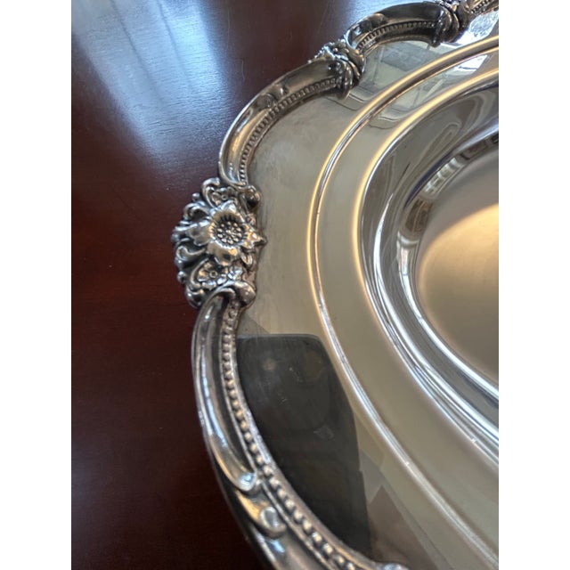 Vintage Rogers Bros Silver Plate “Remembrance” Covered Serving Dish For Sale In New Orleans - Image 6 of 8