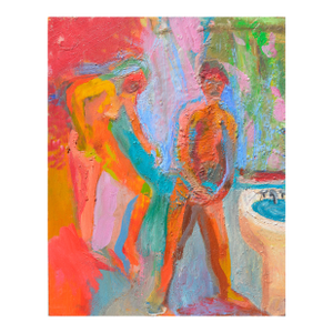 Morning Bath - Abstract Expressionism in Oil by Kristin Cohen