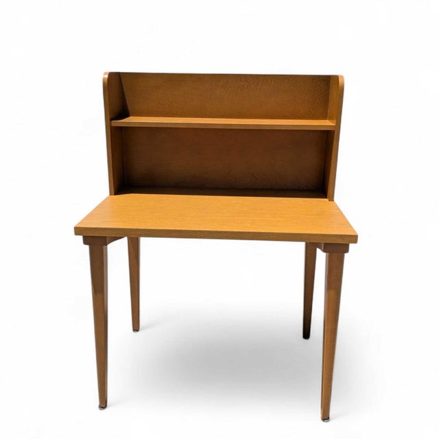 Mid-Century Laminate Desk With Hutch and Bookshelf, Mid-Century Modern For Sale - Image 16 of 17