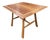 Andrianna Shamaris Midcentury Couture Teak Wood Cocktail Table or Entry Table For Sale