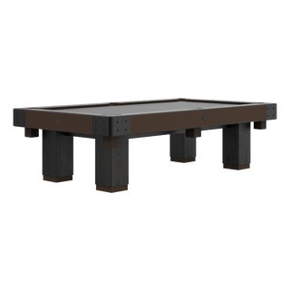 Morley Pool Table by Wood Tailors Club, Set of 2 For Sale