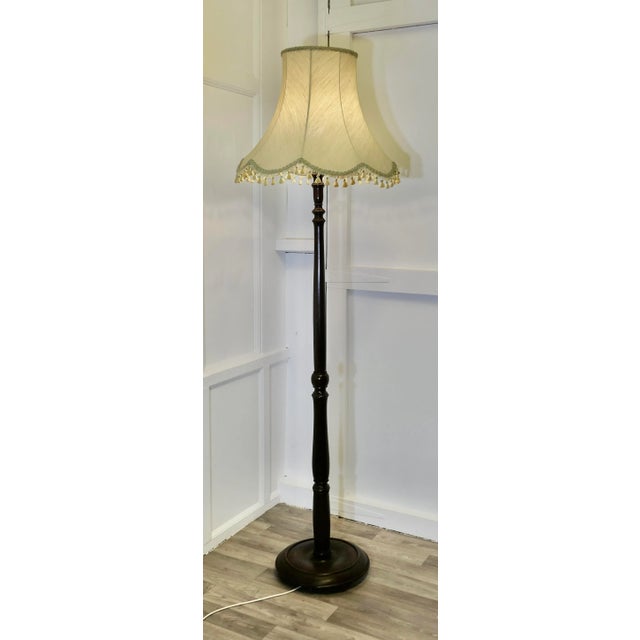 Carved and Turned Floor Lamp, 1920s For Sale - Image 6 of 8