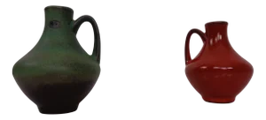 Studio Ceramic Model 129/12 Vases by Fritz van Daalen, Germany, 1960s, Set of 2