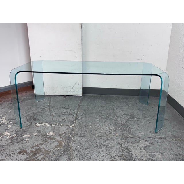 Contemporary Vittorio Livi for Fiam Ragno Glass Dining Table For Sale - Image 3 of 13