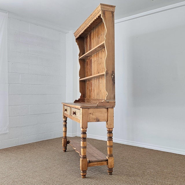 English Antique English Pine Welsh Dresser - Circa 1890 For Sale - Image 3 of 14