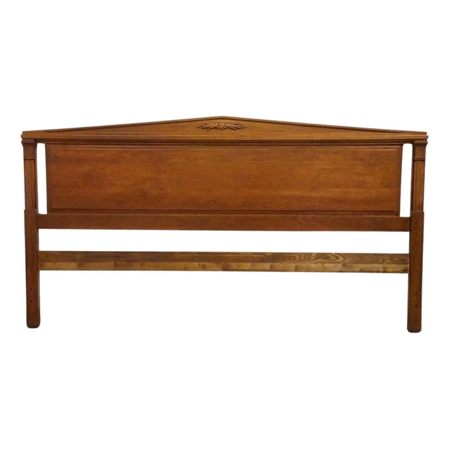 Davis Cabinet Co. Italian Neoclassical Style King Size Adriano Cherry Headboard in 513 Finish For Sale