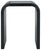 Wood Liasonya Curved Waterfall Accent Table in Black For Sale - Image 7 of 7