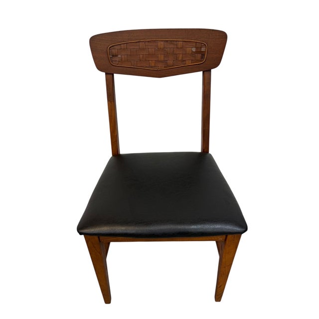 Mid-Century Modern Walnut Dining Chairs - Set of 4 For Sale - Image 4 of 6