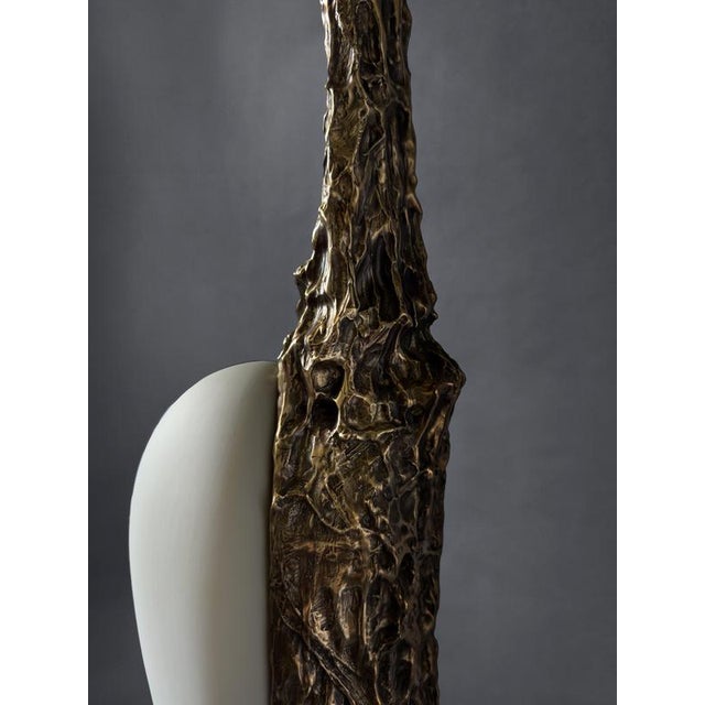 Contemporary LV-426 Pendant in Patinated Cast Bronze by William Guillon For Sale - Image 3 of 11