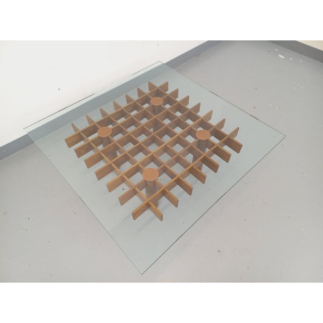Vintage Square Italian Coffee Table by Gianfranco Frattini for Knoll, 1960s For Sale - Image 9 of 18