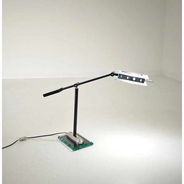 Table Lamp attributed to Robert Sonneman, Italy, 1980s For Sale - Image 6 of 18
