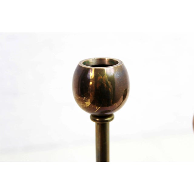 Vintage Brass Candleholder, 1970s For Sale - Image 4 of 11