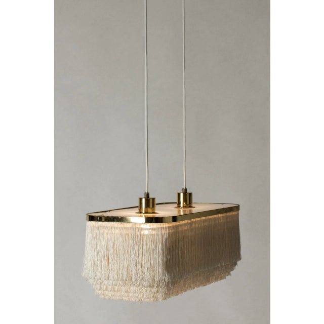 Metal Vintage Fringe Pendant Light by Hans-Dagen Jakobsson, 1960s For Sale - Image 7 of 11