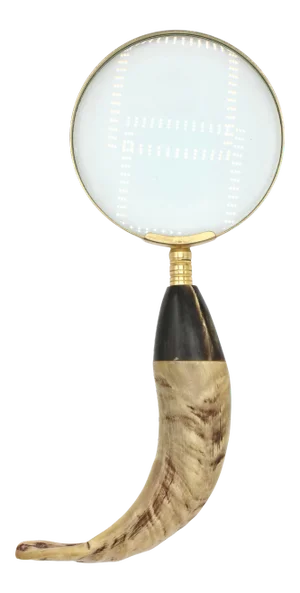 Large Antique Stag Antler / Horn Handle Magnifying Glass