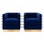 Italian Lounge Chairs in Blue Velvet from Justfurnituress SRL, Set of 2 For Sale - Image 10 of 10
