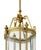 1970s Italian Gilt Metal and Glass Lantern, 1970 For Sale - Image 5 of 6