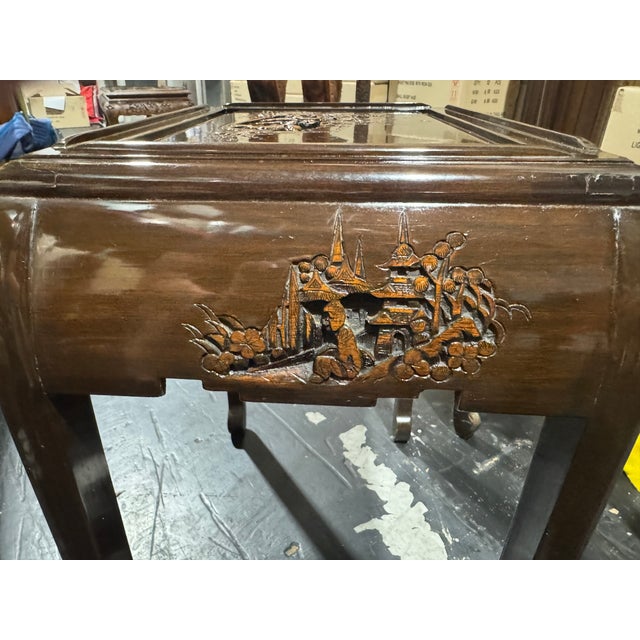 NAP Late 20th Century Chinese Nesting Table For Sale - Image 4 of 10