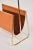 Metal Carl Auböck Model #4019-2 Cognac Leather and Brass Magazine Rack For Sale - Image 7 of 11