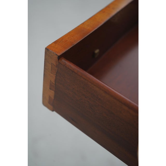 Theodore Alexander Pair Theodore Alexander French Mahogany Lamp Tables For Sale - Image 4 of 18