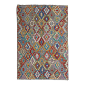 Handwoven Tribal Kilim Rug 6'8" X 9'8"