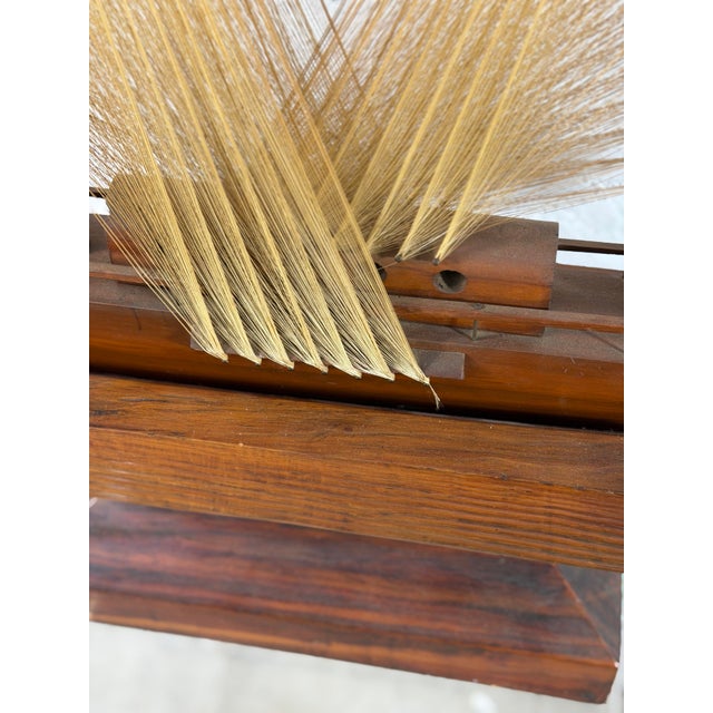Brown Vintage Hand Made Sailboat Model For Sale - Image 8 of 10