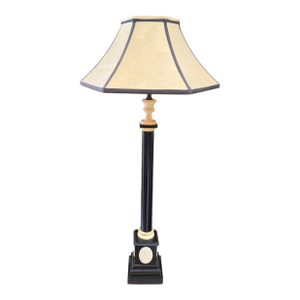 Vintage Jean Roger French Column Form Table Lamp