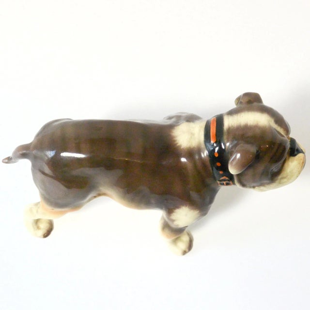 Ceramic 1940s Porcelain Bulldog Figurine Erphila Germany For Sale - Image 7 of 9