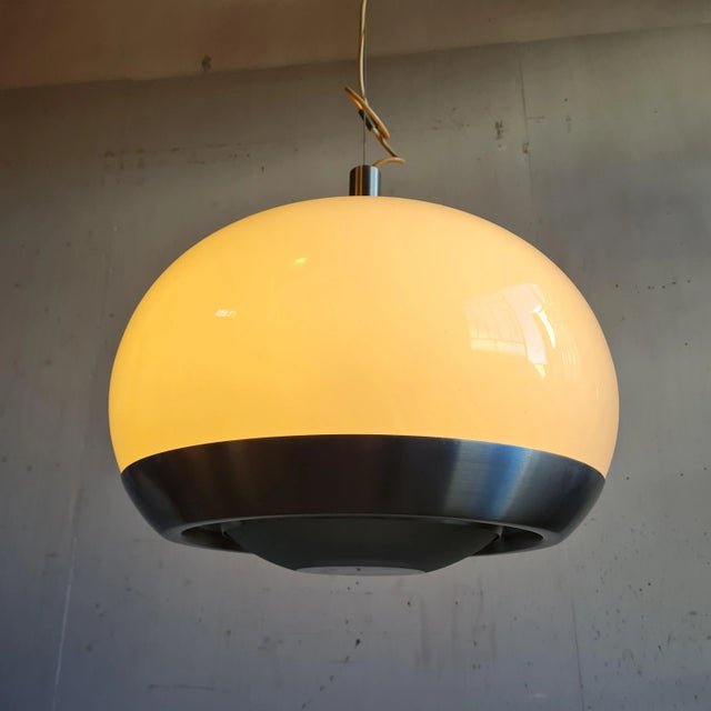 1960s Suspension Lamp by Pia Guidetti Crippa for Lumi Milan For Sale - Image 5 of 7