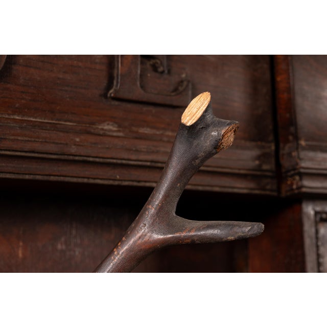 Antique b.p.o.e. Elk Lodge Tiger Oak Triple-Seat Bench For Sale In Chicago - Image 6 of 15