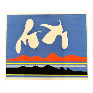 Henri Matisse Style Abstract Serigraph
