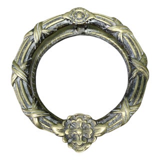 Large Brass Ring Door Knocker For Sale
