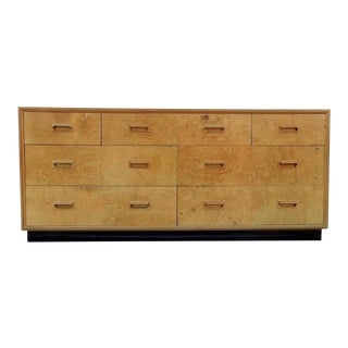 Henredon Scene One Olive Burl Wood Credenza For Sale