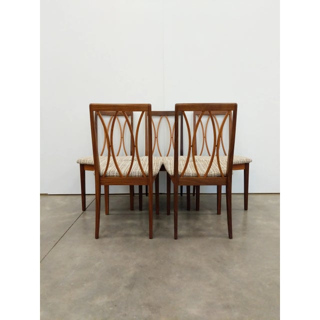 G Plan Set of 5 Vintage Mid Century Modern Dining Chairs by G Plan For Sale - Image 4 of 9