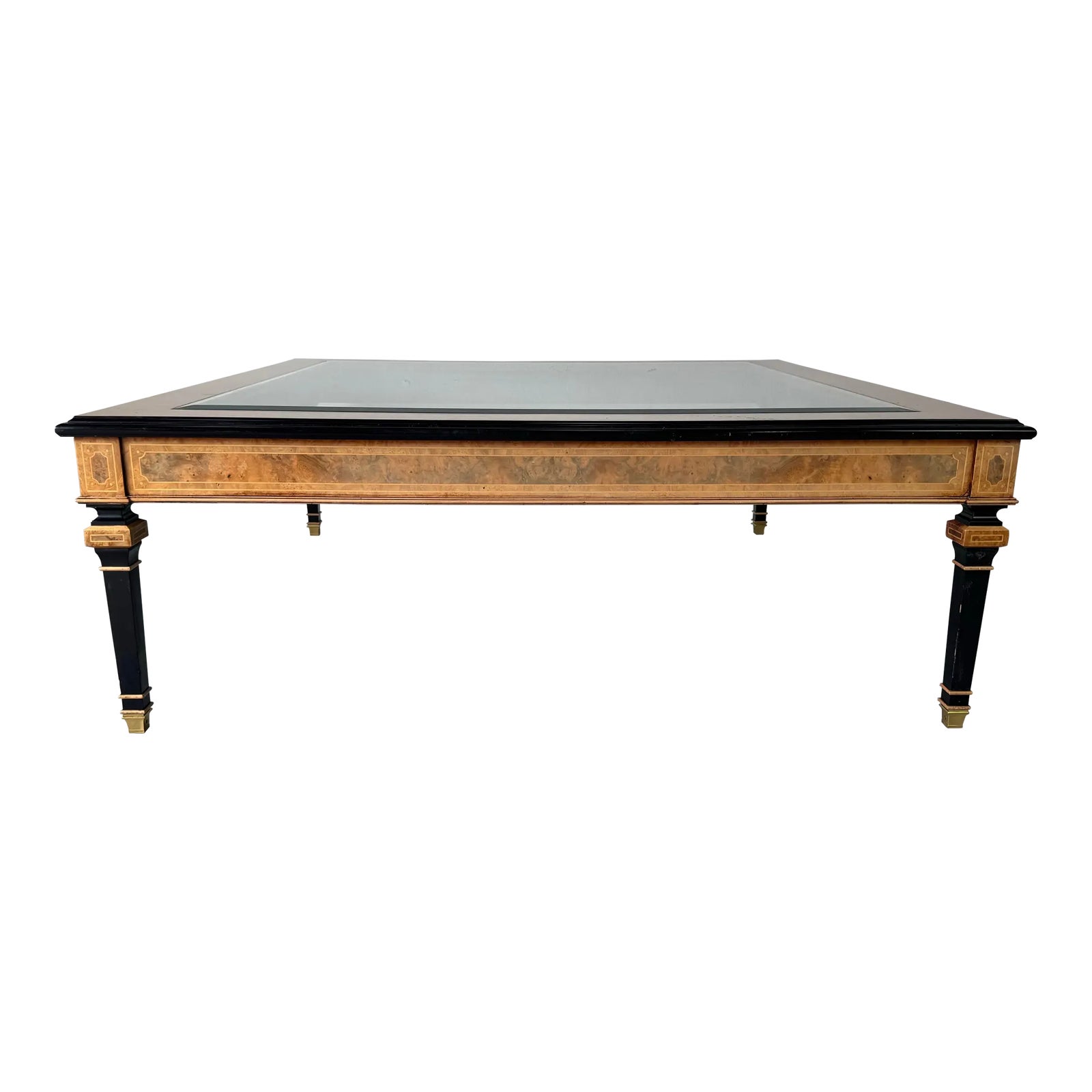 Italian Colombo Mobili Neoclassical Louis XVI–Style Burlwood Coffee ...