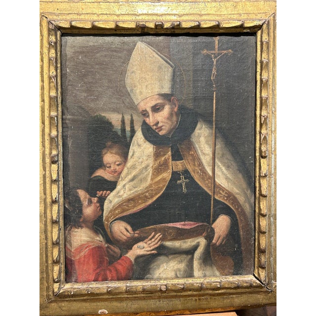 Saint Thomas of Villanova Giving Alms, Late 17th-Early 18th Century, Framed For Sale - Image 3 of 9