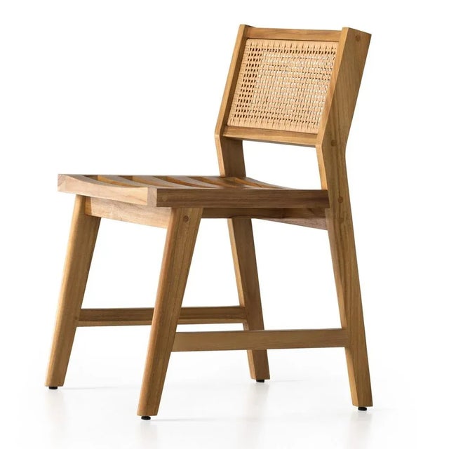 Four Hands Merit Outdoor Dining Chair, Natural Teak For Sale In Austin - Image 6 of 12