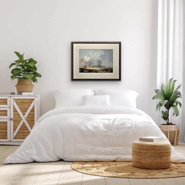 Rowland Hilder, The First Winter Snow on a Kentish Farm, 1970s, Watercolour For Sale - Image 18 of 18