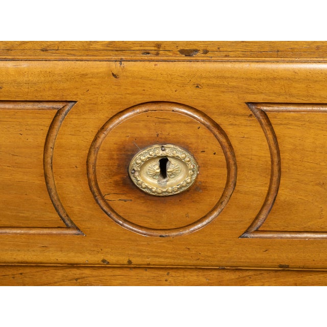 French Louis XVI Style 19th Century Walnut Table with Single Carved Drawer For Sale - Image 11 of 12
