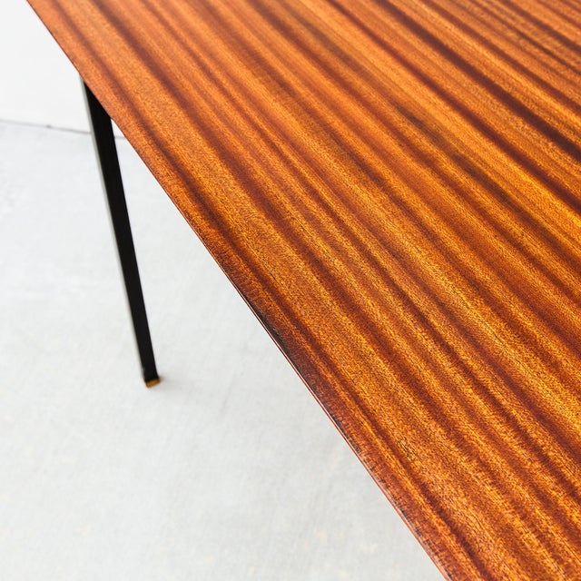 Restored Mid Century Sapele Mahogany Dining Table Attributed to d.s. Vorster of South Africa For Sale - Image 15 of 17