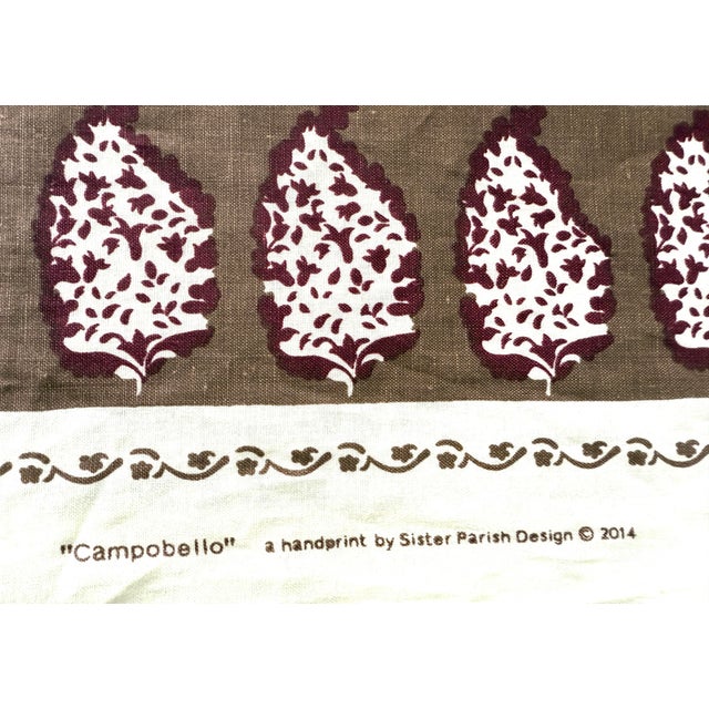 English Sister Parish "Campobello" Linen - 8.5 Yards For Sale - Image 3 of 8