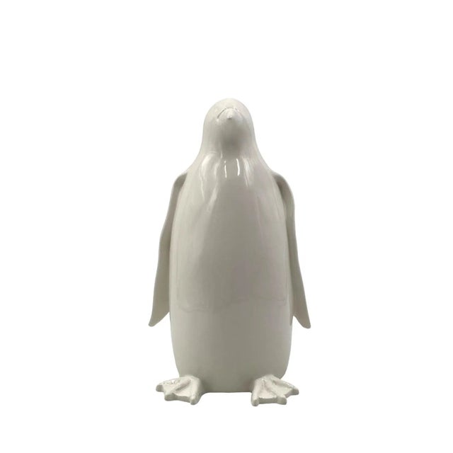 Ceramic Ceramic Penguin Sculpture, Italy 1980 For Sale - Image 7 of 12