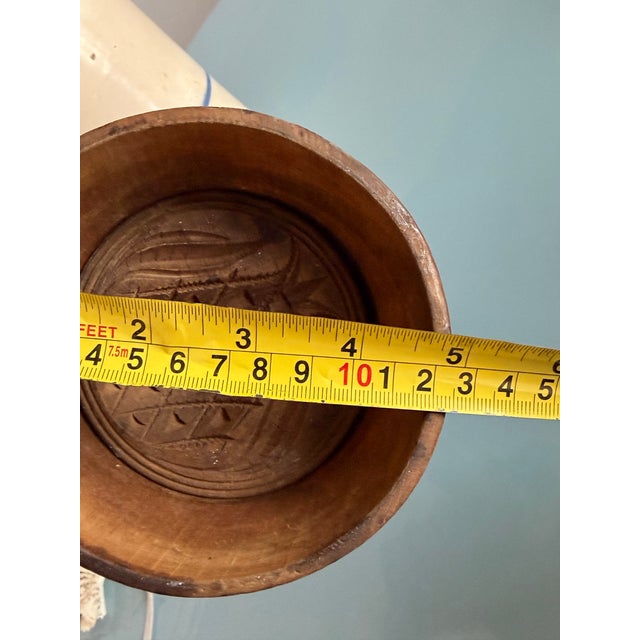 Antique Primitive Butter Mold Press For Sale In San Antonio - Image 6 of 11