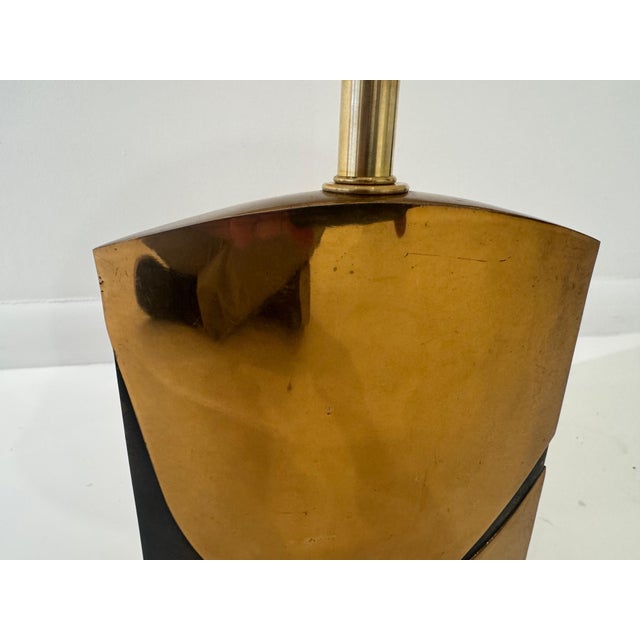 Metal 1970s Esa Fedrigolli Italian Bronze Sculptural Table Lamp For Sale - Image 7 of 11