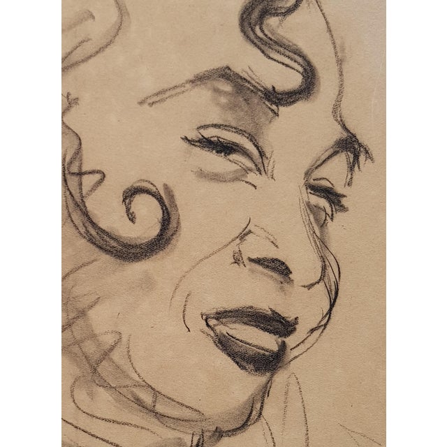 Art Deco Picabia Francis - Woman Portrait - Pencil Drawing - 1940 - c.o.A For Sale - Image 3 of 13