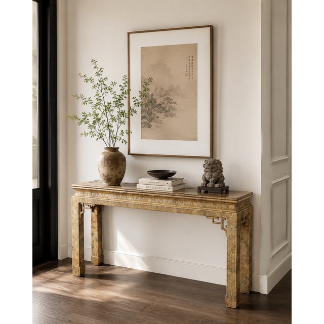 1978 John Widdicomb Chinoiserie Console Table For Sale - Image 14 of 14