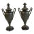 Vintage Neoclassical Cast Iron/Spelter Urns - A Pair For Sale