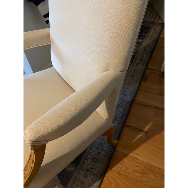 This pair of chairs are an extraordinary example of fine French Period furniture. The chairs are comfortable and the...