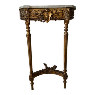 Antique French Louis XVI Giltwood Console Table For Sale