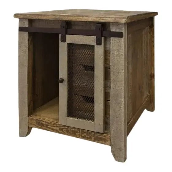 Crafters and Weavers Bayshore Sliding Door / 3 Drawer End Table For Sale In Chicago - Image 6 of 6