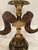 Faux Horn & Brass Table Lamps -a Pair For Sale In Philadelphia - Image 6 of 7
